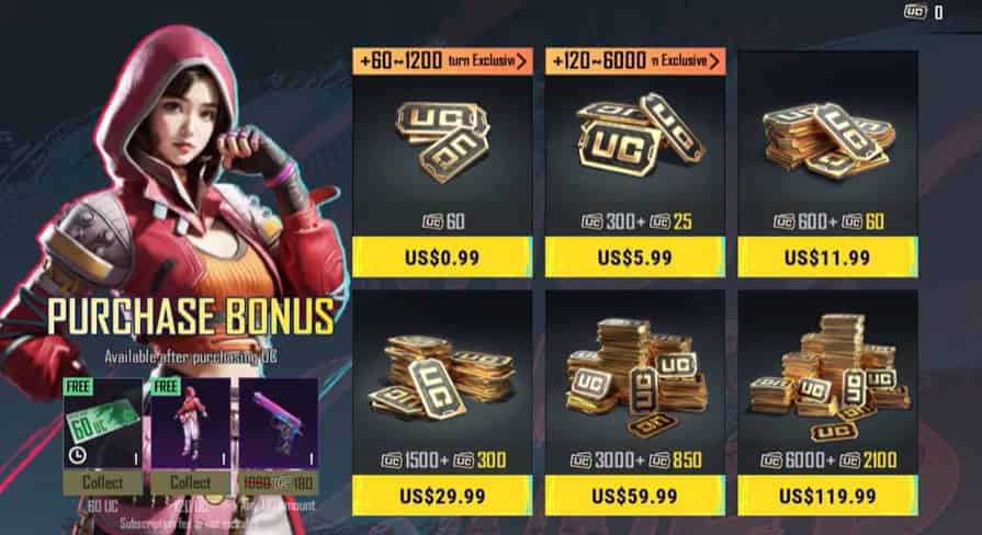 Comparación de precios de recarga de UC en PUBG Mobile: oficial vs. con descuento