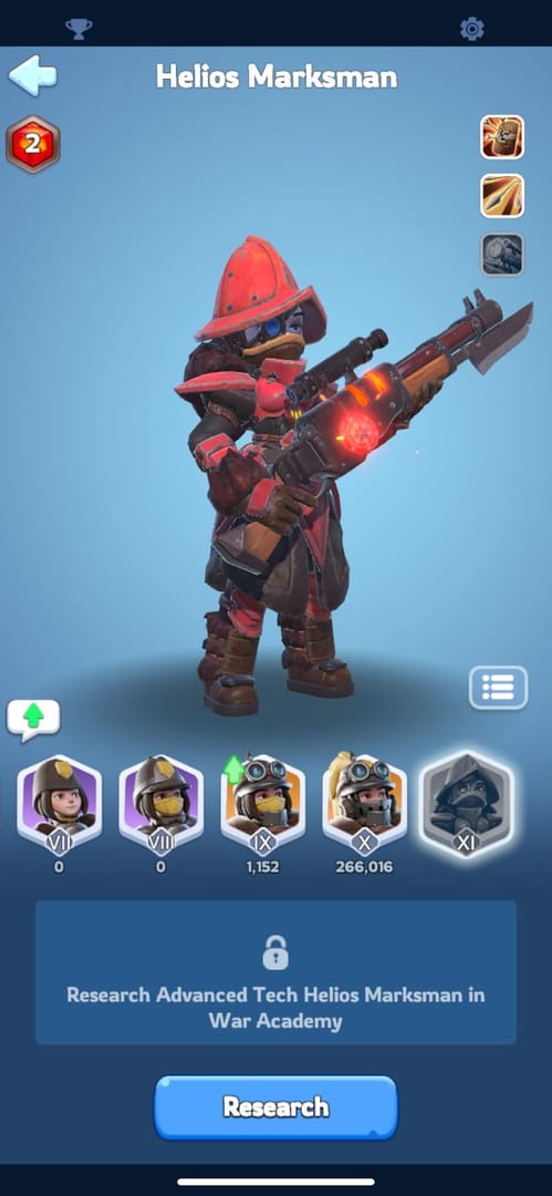 قوات T11 Helios التي تُفتح عند بلورات النار 11 في Whiteout Survival