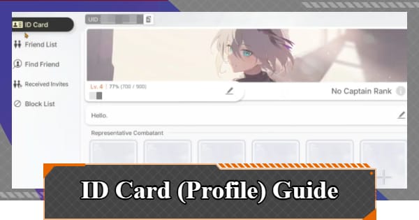 Chaos Zero Nightmare screenshot of Player ID, character name, and server selection screen