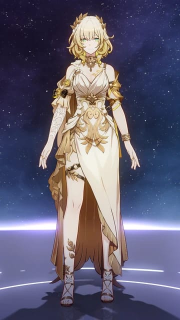 Illustration du personnage 5 étoiles Aglaia de type Foudre dans Honkai Star Rail