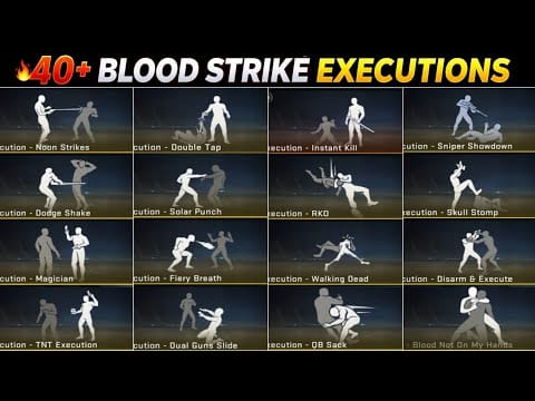 Blood Strike Loadout Executions tab showing Cyber-Ninja for Mythic Stryker