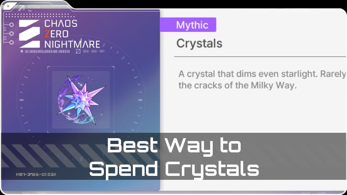 Peruntukan sumber Chaos Zero Nightmare menunjukkan Kristal dibelanjakan untuk tarikan berbanding stamina