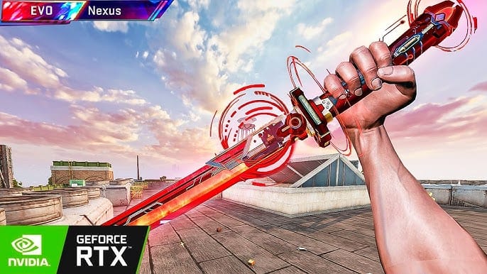 In-game screenshot of Blood Strike Cyber-Katana Execution finisher