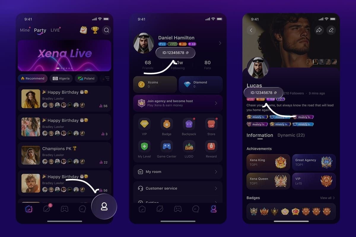 Jadual perbandingan harga dan bonus pek coin Xena Live