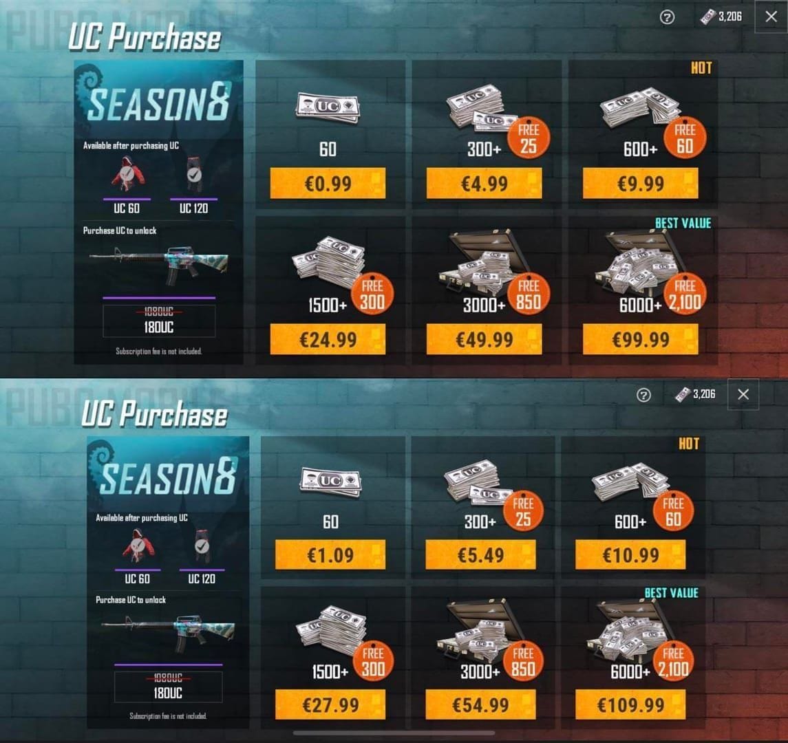 Пошаговое руководство по процессу пополнения UC в PUBG Mobile