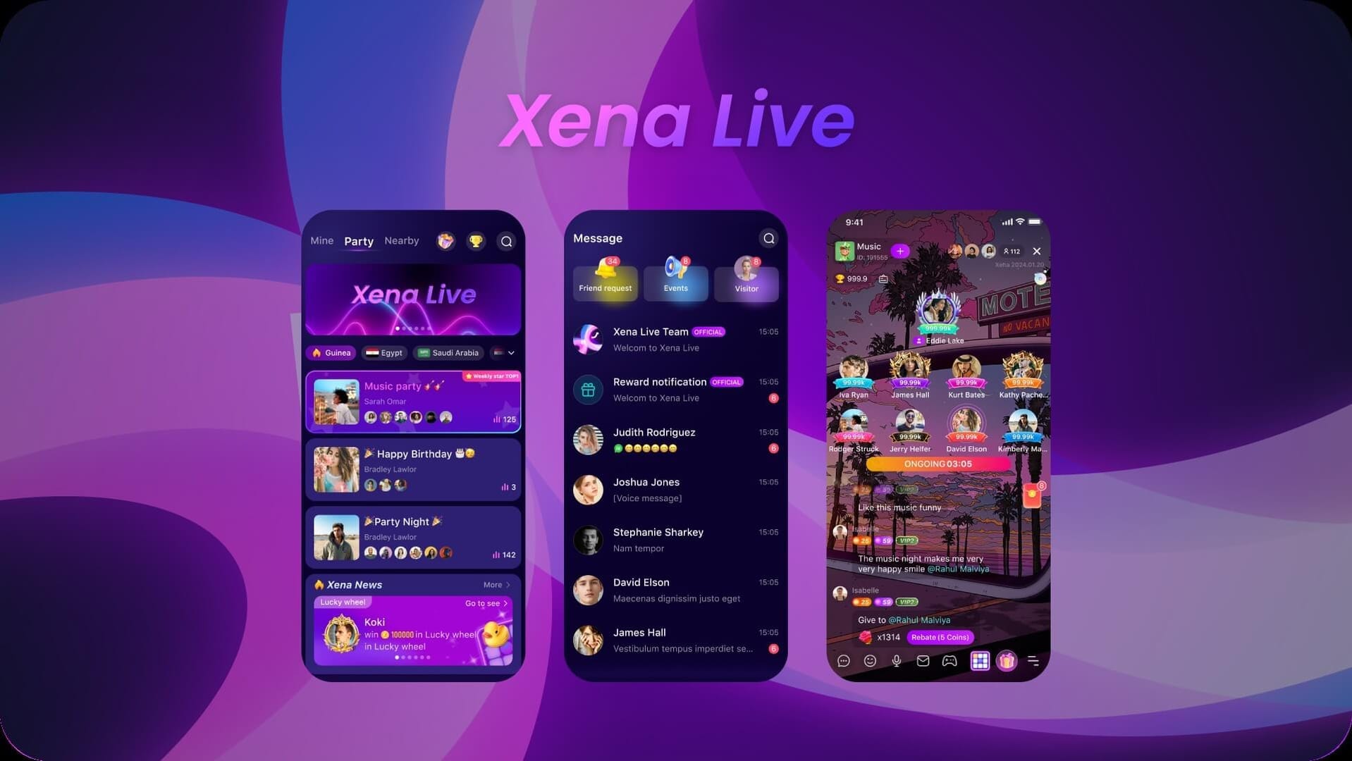 مخطط مقارنة يوضح معرفات الغرف المكونة من 3 و4 و5 أرقام في Xena Live مع مؤشرات الندرة