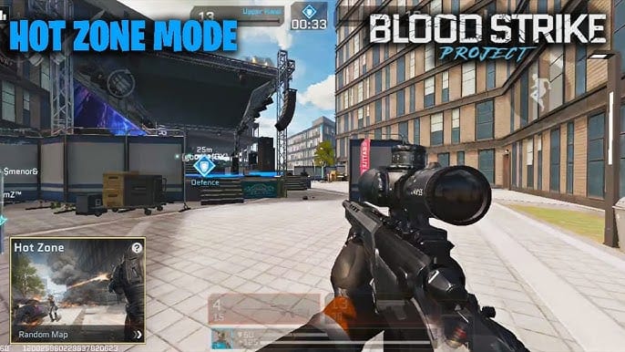 Tangkapan layar gameplay Hot Zone Blood Strike