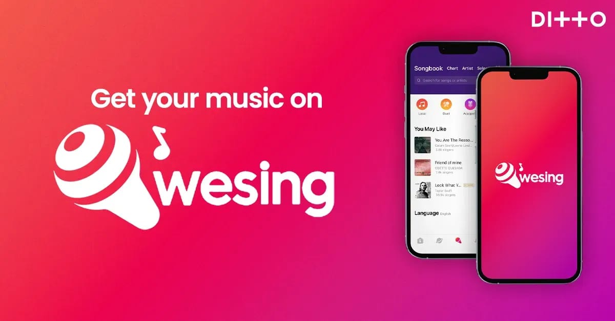 WeSing Kcoin real-time AI vocal harmonizer screenshot