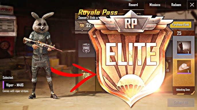 PUBG Mobile Royale Pass A19 pricing interface showing Elite and Elite Plus options