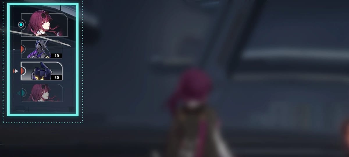 Honkai Star Rail battle interface displaying action value bar and character turn order