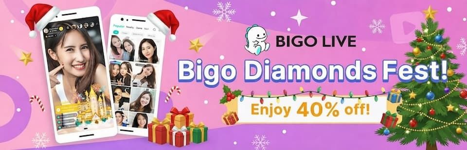 Bigo Diamonds Fest! Enjoy 40% off!