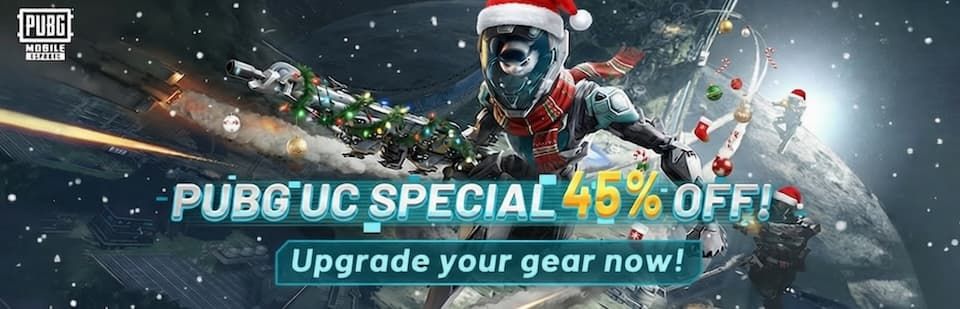 PUBG UC Special 45% Off! Upgrade your gear now!