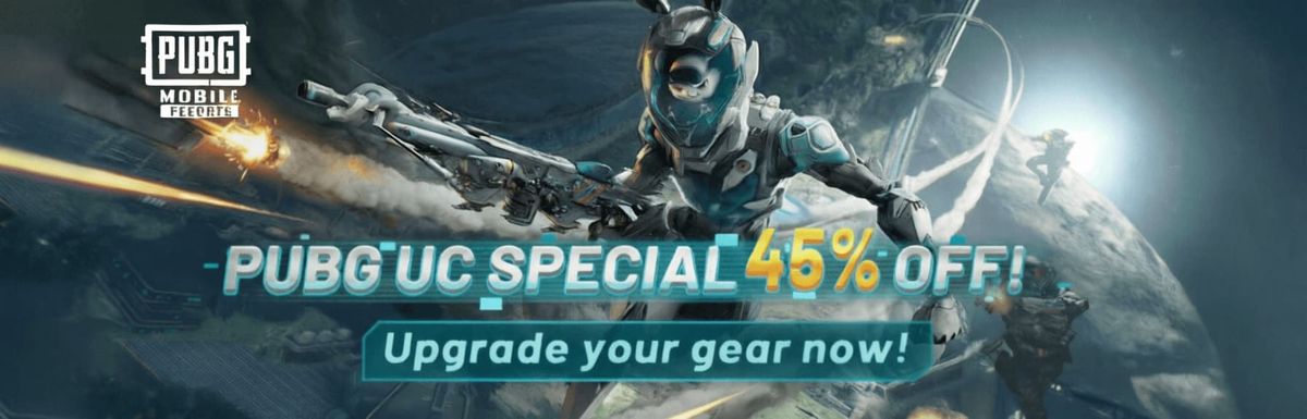 PUBG UC Special 45% Off! Upgrade your gear now!