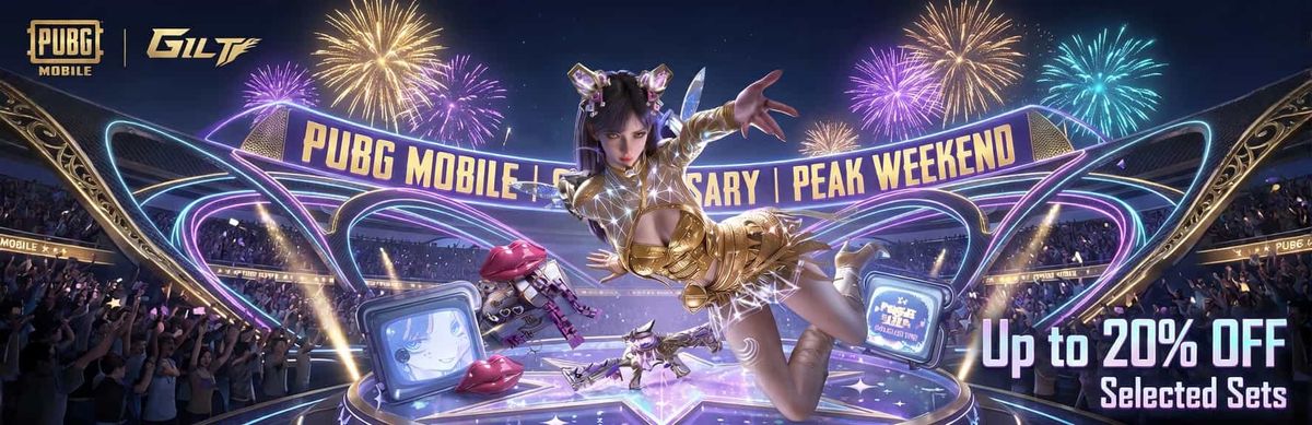 Suit Up in Gold. The GILT x PUBG MOBILE Peak Celebration Begins!