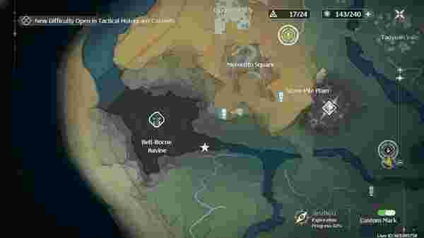 鸣潮异色盘古蟾蜍位置：100% 每日刷取地图路线