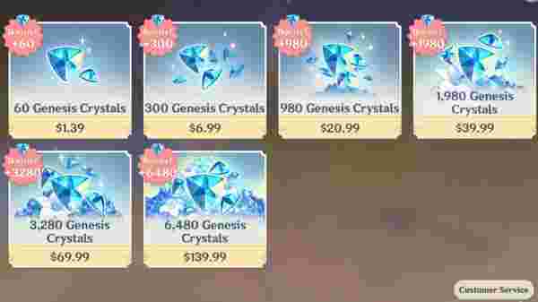 Cristales génesis con descuento: Ahorra un 22% para Genshin 6.6 Natlan