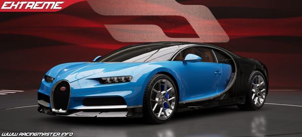 Racing Master S6.5 Список уровней: Chiron 1603 л.с. SS доминирует над 94 автомобилями