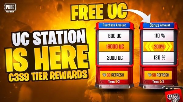 PUBGモバイル UCステーションイベントの裏技:200%ボーナス獲得ガイド